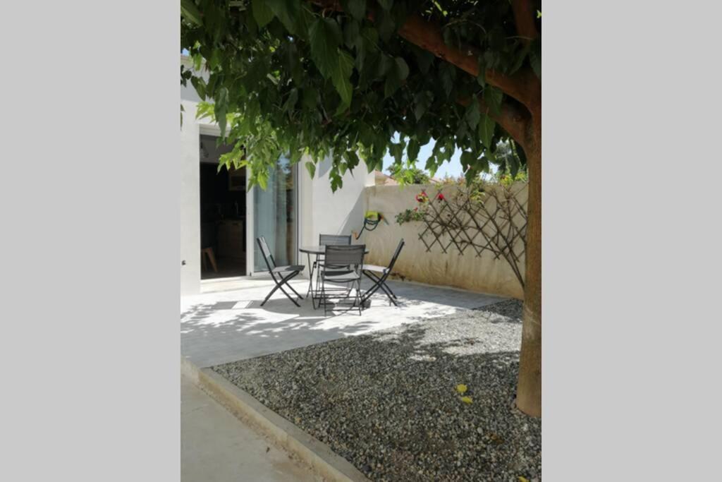 Charmant Appartement Avec Terrasse Pont-de-lʼIsère Exteriör bild